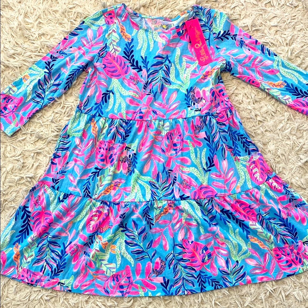 Lilly Pulitzer Mini Geanna Dress “YOU’VE BEEN SPOTTED”NWT girl’s size XL (12/14)